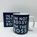 Чашка керамічна OLens 3240 800 мл I'm not bossy I'm a boss XXL