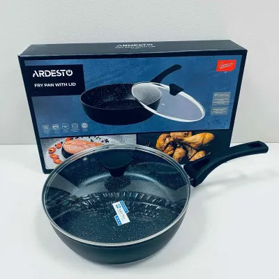 Сковорода з скляною кришкою Ardesto Gemini Livorno AR1224A Premium 24 см