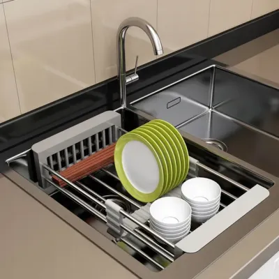 Полиця кухонна для раковини Stenson R93343 44x22x9 см Полиця кухонна для раковини Stenson R93343 44x22x9 см