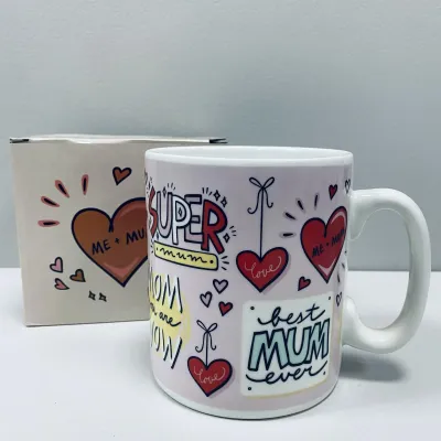 Чашка керамическая OLens 3237 800 мл Super Mum XXL