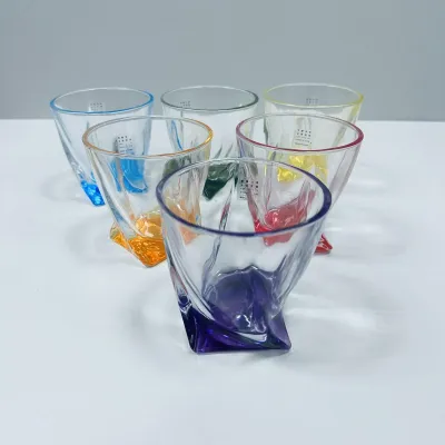 Набор стаканов Yujing GlassWare Color 2772-1/819087 Quadro 6 шт 340 мл