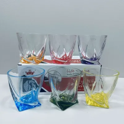 Набор стаканов Yujing GlassWare Color 2772-1/819087 Quadro 6 шт 340 мл