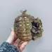 Медовница стеклянная BonaDi 992-213 Gold Мишка с пчелкой