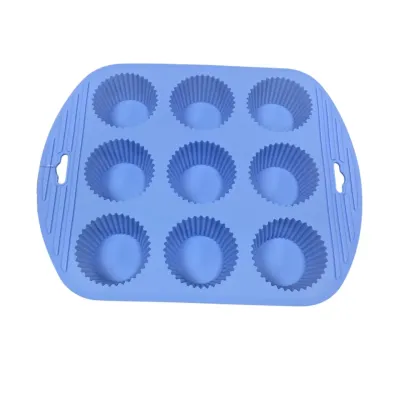 Форма для выпечки кексов A-PLUS 1984 27x21,5x3 см Голубой