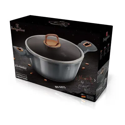 Кастрюля Berlinger Haus Moonlight Edition 6.1 л Серый металлик (BH-6013)