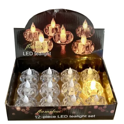 Набор декоративных LED-свечей No Brand Цветочек 12 шт (2104618454)