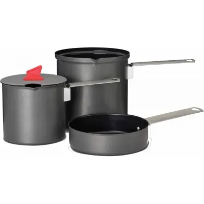 Набір казанків Primus Trek Pot SET 1/0,6 л Чорний (1046-741420) Набір казанків Primus Trek Pot SET 1/0,6 л Чорний (1046-741420)
