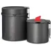 Набір казанків Primus Trek Pot SET 1/0,6 л Чорний (1046-741420)