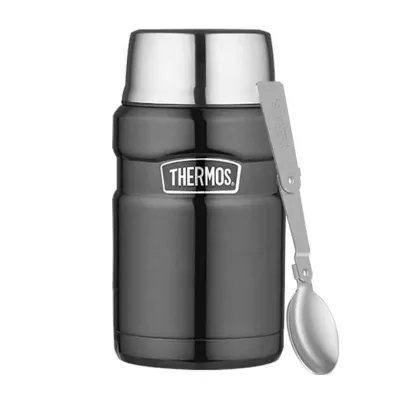 Термос для їжі Thermos з ложкою 710 мл Сірий (1099-173054)