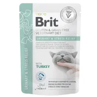 Вологий корм Brit GF VD Urinary and Stress Relief для котів з індичкою 85 г (101117_1) (16182) Вологий корм Brit GF VD Urinary and Stress Relief для котів з індичкою 85 г (101117_1) (16182)