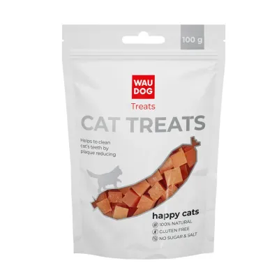 Лакомство для котов Collar WAUDOG Treats Куриные кубики 0,8x0,8 см 100 г (Collar4443) (15592)
