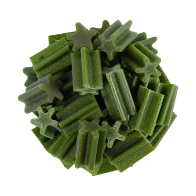 Лакомство для собак Collar WAUDOG Treats Стоматологическая косточка со вкусом шпината и ванили 100 г (15606)