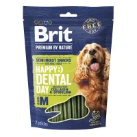 Лакомство для собак Brit Premium Dental Snacks M с коллагеном и спирулиной 180 г (112283)