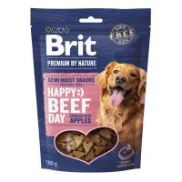 Ласощі для собак Brit Premium Semi-moist Snacks напіввологі з яловичиною та яблуками 180 г (112280)