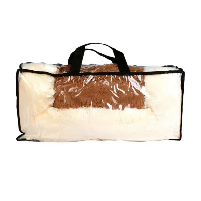 Хутряна лежанка для котів та собак Collar Шик №2 36х48х8 см Бежево-коричневий (15614)