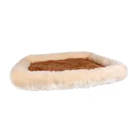 Меховая лежанка для котов и собак Collar Шик №4 70х52х8 см Бежево-коричневый (15616)