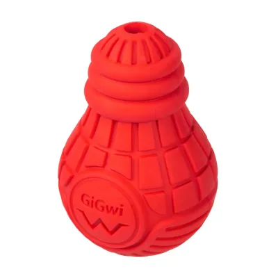 Игрушка для собак Collar Лампочка GiGwi Bulb Rubber М резина Красный (15512)