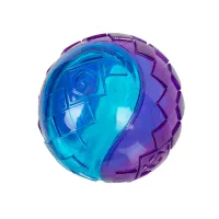 Игрушка для собак Collar GiGwi BALL Мяч с пищалкой резина 8 см Фиолетово-голубой (Collar2326) (15531)