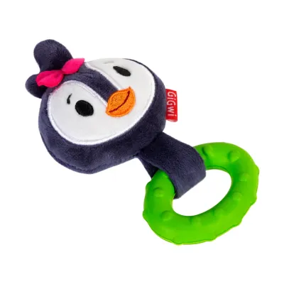 Игрушка для собак Collar GiGwi Пингвин с пищалкой резина текстиль 15 см Разноцветный (Collar75003) (15538)