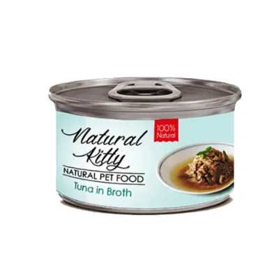 Вологий додатковий корм для котів Cherie Natural Kitty Broth Series Тунець у бульйоні 80 г (CHT21044)