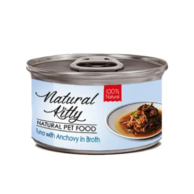 Влажный корм для кошек Cherie Natural Kitty Broth Series Тунец с анчоусами 80 г (CHT20035)