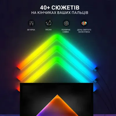 Умные настенные led панели Inspire SLX06-8 180LED 8 шт White Умные настенные led панели Inspire SLX06-8 180LED 8 шт White