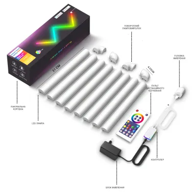 Умные настенные led панели Inspire SLX06-8 180LED 8 шт White Умные настенные led панели Inspire SLX06-8 180LED 8 шт White