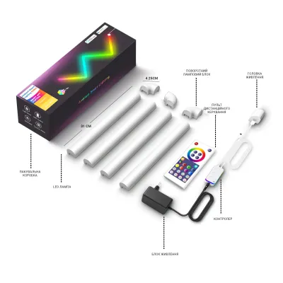 Розумні настінні led панелі Inspire SLX06-4 177LED 4 шт White