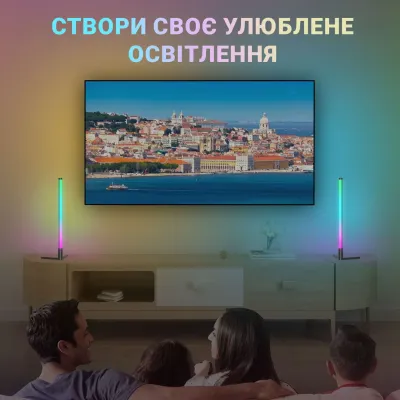 Кутова LED лампа Inspire LD-0465 RGB 48LED Чорний Кутова LED лампа Inspire LD-0465 RGB 48LED Чорний