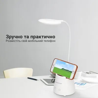 Настільна лампа Weidasi WD-6041 1200mAh 16smd 3W 198lm White Настільна лампа Weidasi WD-6041 1200mAh 16smd 3W 198lm White