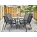 Комплект садових мебелів GardenLine Verona-4 5 предметів Black (TIH3377)