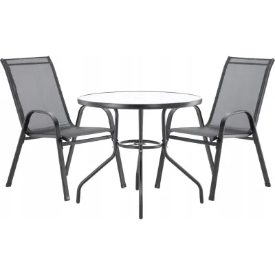 Комплект садових мебелів GardenLine Verona-4 5 предметів Black (TIH3377)