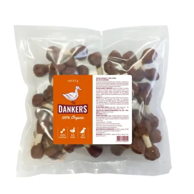 Гантельки з качиним фаршем для собак Dankers 500 г (DP23/500)