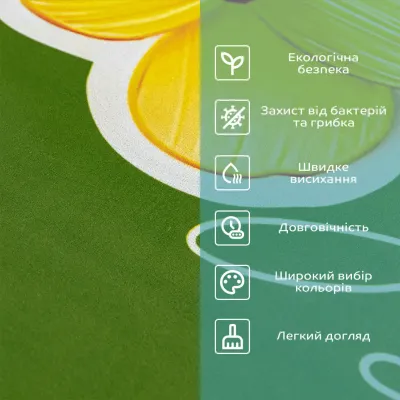 Влагопоглощающий коврик Sticker Wall 50х80 см Зелено-белый (SW-00002547) Влагопоглощающий коврик Sticker Wall 50х80 см Зелено-белый (SW-00002547)