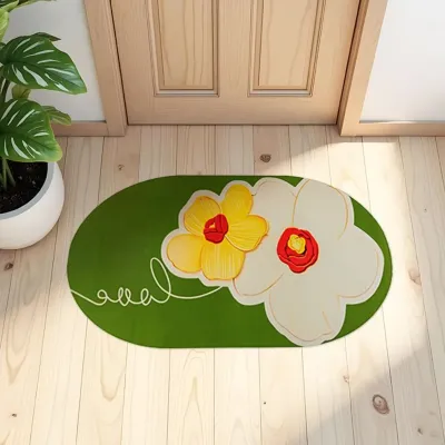 Влагопоглощающий коврик Sticker Wall 50х80 см Зелено-белый (SW-00002547) Влагопоглощающий коврик Sticker Wall 50х80 см Зелено-белый (SW-00002547)