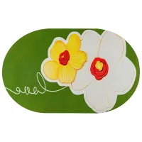 Вологопоглинаючий килимок Sticker Wall 50х80 см Зелено-білий (SW-00002547) Вологопоглинаючий килимок Sticker Wall 50х80 см Зелено-білий (SW-00002547)