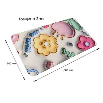 Вологопоглинаючий килимок Sticker Wall 40х60 см Різнокольоровий (SW-00002550) Вологопоглинаючий килимок Sticker Wall 40х60 см Різнокольоровий (SW-00002550)