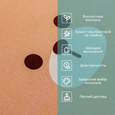 Вологопоглинаючий килимок Sticker Wall 35x58 см Коричневий (SW-00002556) Вологопоглинаючий килимок Sticker Wall 35x58 см Коричневий (SW-00002556)