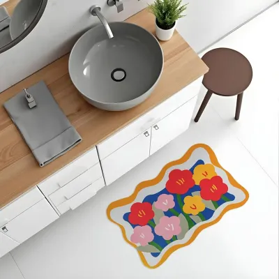 Вологопоглинаючий килимок Sticker Wall 35x58 см Різнокольоровий (SW-00002562) Вологопоглинаючий килимок Sticker Wall 35x58 см Різнокольоровий (SW-00002562)