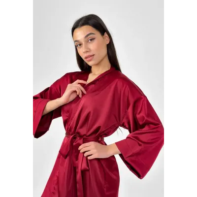 Халат шелковый Perfect Female XL Бордовый (14BA-20-b) Халат шелковый Perfect Female XL Бордовый (14BA-20-b)
