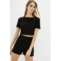 Піжама з шортами Perfect Female Чорний XS (171Pj-2-bl)