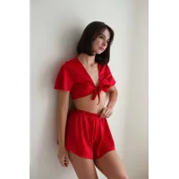 Піжама з шовку Perfect Female Червоний M (182PJ-18SS-r) Піжама з шовку Perfect Female Червоний M (182PJ-18SS-r)
