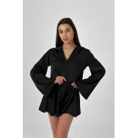 Піжама з шовку joy Perfect Female Чорний M (183PJ-18ShS-bl)