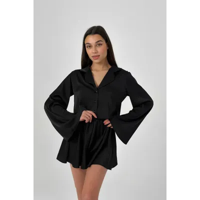 Піжама з шовку joy Perfect Female Чорний L (183PJ-18ShS-bl)