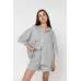 Вафельна піжама Perfect Female Сірий S (184PJ-4ShS-gr)