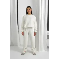 Піжама з плюшу Perfect Female Молочний XS (185PJ-33JaP-mi)