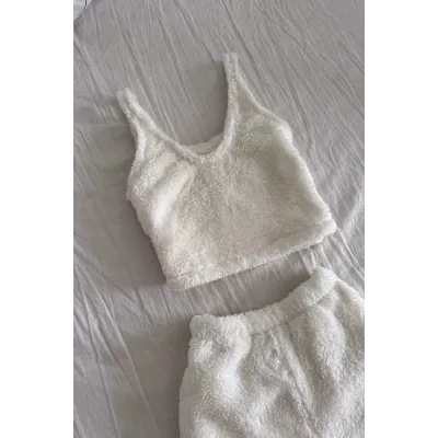 Махрова піжама Perfect Female Молочний XL (191PJ-39SS-mi)
