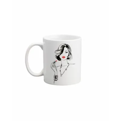 Чашка Vivay Fashion girl 330 мл Білий (hub_qir1t6)