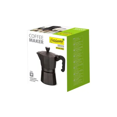 Кофеварка гейзерная алюминиевая Maesrto 150 мл (MR-1666-3-BLACK)