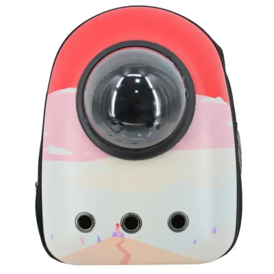 Рюкзак для переноски домашних питомцев CosmoPet CP-87 с иллюминатором 38х28х20 см Разноцветный (3_06088)